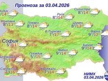 Дневните температури се покачват, но дъждът няма да спре
