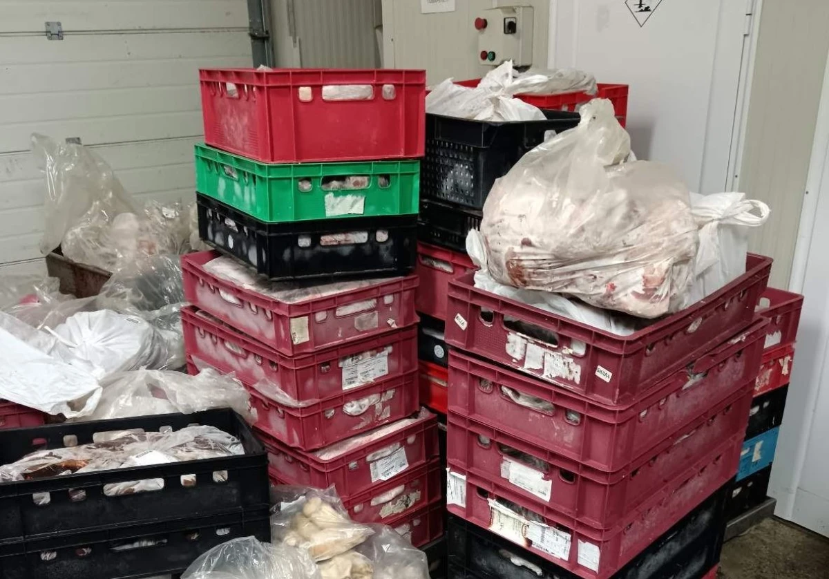 Повече от 7 1 тона месо и месни продукти от кланица