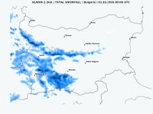 ALADIN: Времето в България се влошава, идват студ, дъжд и снеговалежи
