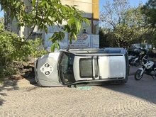Шофьорът, обърнал джипа си на една страна в Пловдив, е с отрицателна алкохолна проба