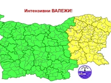 Интензивни валежи и силен вятър – за Източна България е в сила жълт код за опасно време