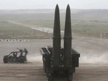 Беларус изстреля балистична ракетна система "Искандер-М"