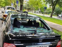 Паднал клон смачка кола на бул. "Македония" в Пловдив