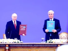 Путин и Токаев подписаха декларация "За седемте стълба на приятелството и добросъседството между двете страни"