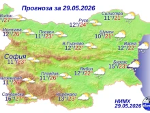 Топло време с приятни температури ни очаква днес