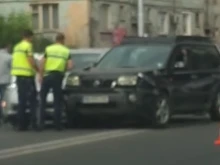 Верижна катастрофа на оживен булевард в Пловдив