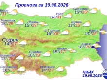 Температури над 30 градуса и валежи на места в края на работната седмица
