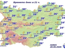 В 21:00 часа тази вечер у нас измериха едновременно 32 градуса и 8 градуса