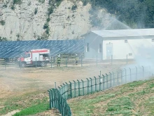 С контролиран пожар институции край Златарица отработиха действия при бедствия