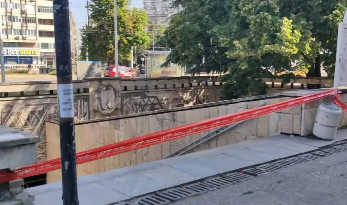 Подлезът на Централната жп гара в Русе бе затворен за