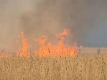 Голям пожар избухна близо до вилна зона край Стара Загора
