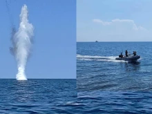 Унищожиха дрейфащ дрон в Черно море