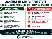 "Прогресивна България": Проектите на Сливен не са спрени, трябва отчет от общината