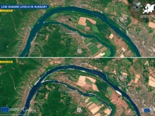 Критично ниски стойности достигна нивото на река Дунав в Унгария