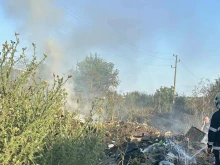 Голям пожар в местността "Пухлево дере" в Русе вдигна на крак еки...