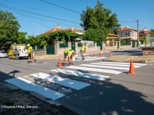 Започва обновяването на хоризонталната маркировка в Нова Загора