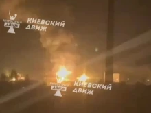 Камера улови момента, в който ракета се врязва в Киев