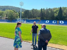 Инспектираха ремонта на спортен комплекс "Осогово" в Кюстендил