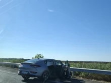 Жена по чудо се размина без наранявания след катастрофа на АМ "Тракия"