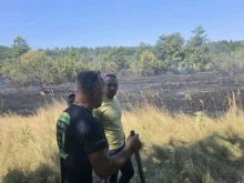 Скъсан ел. проводник подпали сухи треви в Еленския балкан