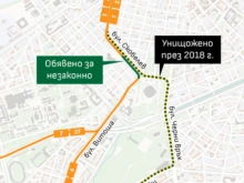 "Спаси София": Трамвайното трасе покрай тунела на НДК вече е незаконно, проблемът не е от вчера