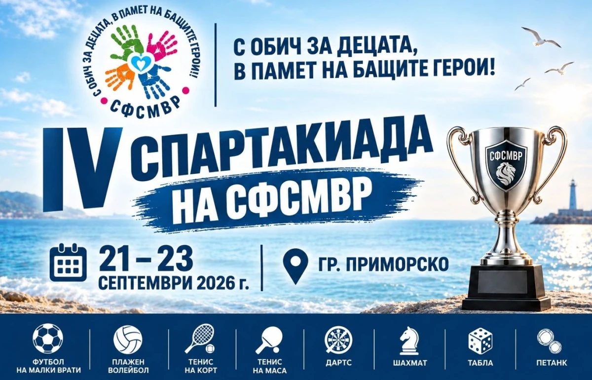 Над 300 служители на МВР ще мерят сили в 8 спортни дисциплини