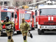 Пожар в търговски център в Русия: Четирима загинаха, огънят изпепели над 2000 квадратни метра