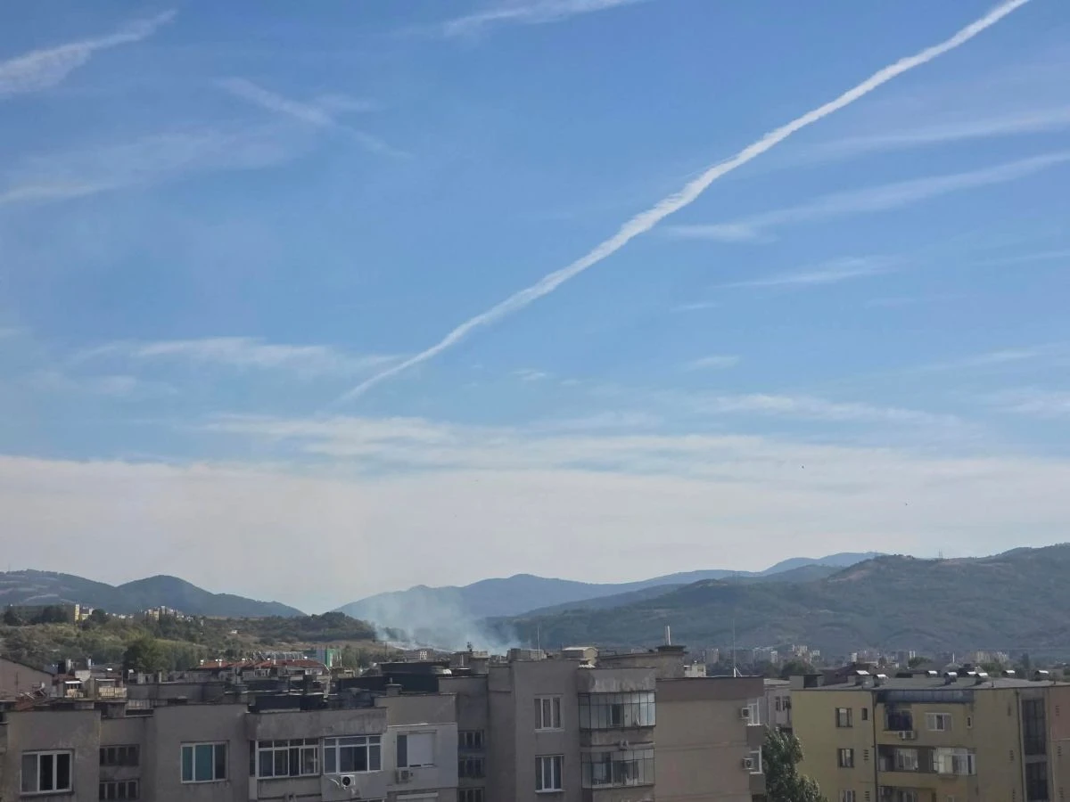Голям пожар бушува край Благоевград, локализиран е
