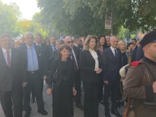 Кметът на Благоевград Методи Байкушев и президентът Илияна Йотова поведоха Шествие на паметта