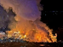 Пожар на кораб край Гюргево: Огнеборци предотвратиха опасна експлозия