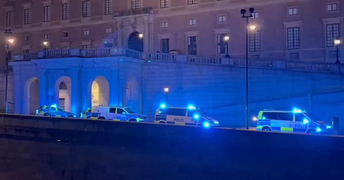 Въоръжен мъж е прострелян близо до Кралския дворец в Стокхолм