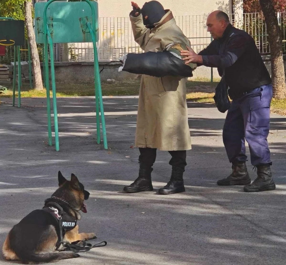 Четириногите Ирко и Айрън гостуваха на децата от детска градина "Първи юни" в Кюстендил