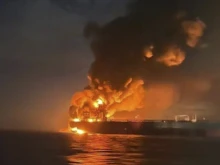 Тревога в Черно море: Още един кораб гори край румънския град Сулина