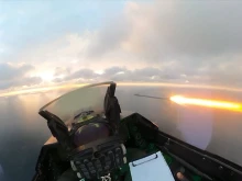 Румънското МО показа кадри от свалянето на двата дрона над Черно море