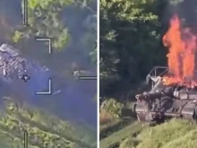 Кадри от фронта показват унищожени украински основни бойни танкове Т-64