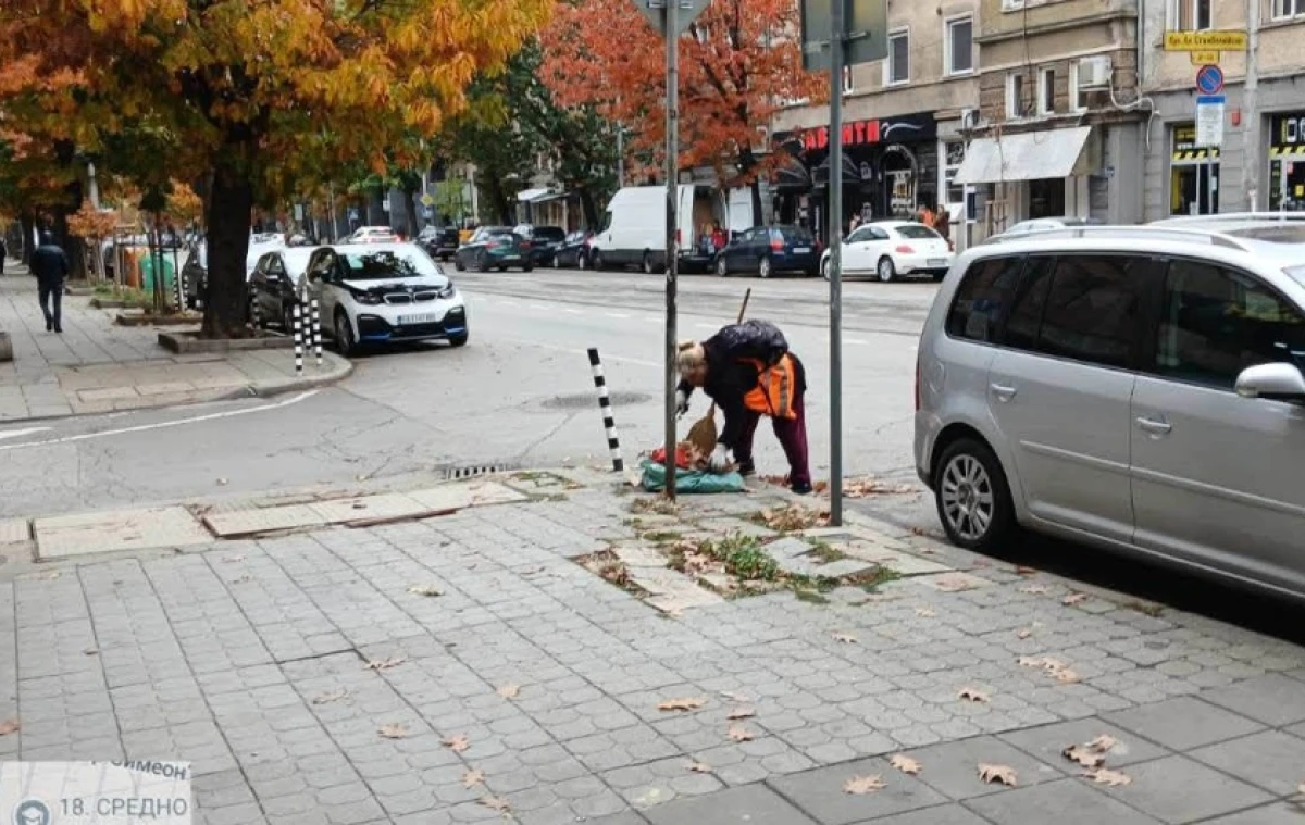 Софийски район организира почистване на тротоари и зелени площи