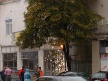 Ел. табло се подпали в центъра на Пловдив