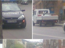 Разтоварват стока на бул. "6-ти септември" под носа на полицаи!
