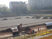 Тревното покритие на стадион "Христо Ботев" готово до месец