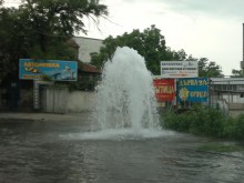 Камион изкърти противопожарен кран в Пловдив