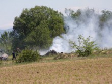 Невзривена бойна глава отцепи район около бензиностанция
