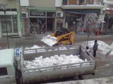 Разчистиха снега от Главната