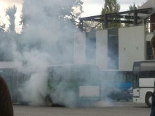 Автобус на "Хеброс бус" се запали на автогара "Родопи"