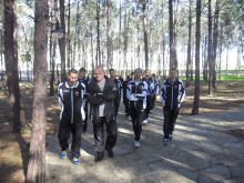 Разходка в парка за "черно-белите" преди последния мач