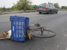 Блъснаха велосипедист в Пловдив