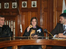 Златната Венелина Поптолева на гости в Общината