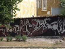 Възстановено е уникално пано на Ди Киро от северната страна на Тунела