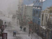 Снеговалежът в Пловдив се усилва, обстановката се влошава