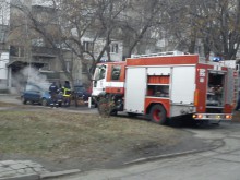 Лек автомобил горя в Пловдив