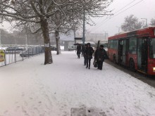 Пловдив осъмна бял и снежен